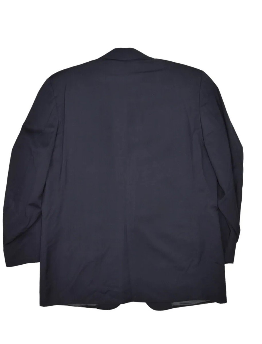 Cerruti 1881 Suit Mens 40 Navy Solid Jacket & Pants Wool