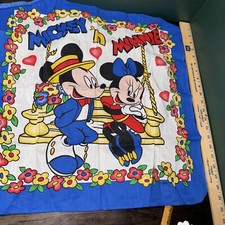 Disney J A Woronowicz Handerchief Scarf Bandana Mickey Mouse Minnie Mouse Love