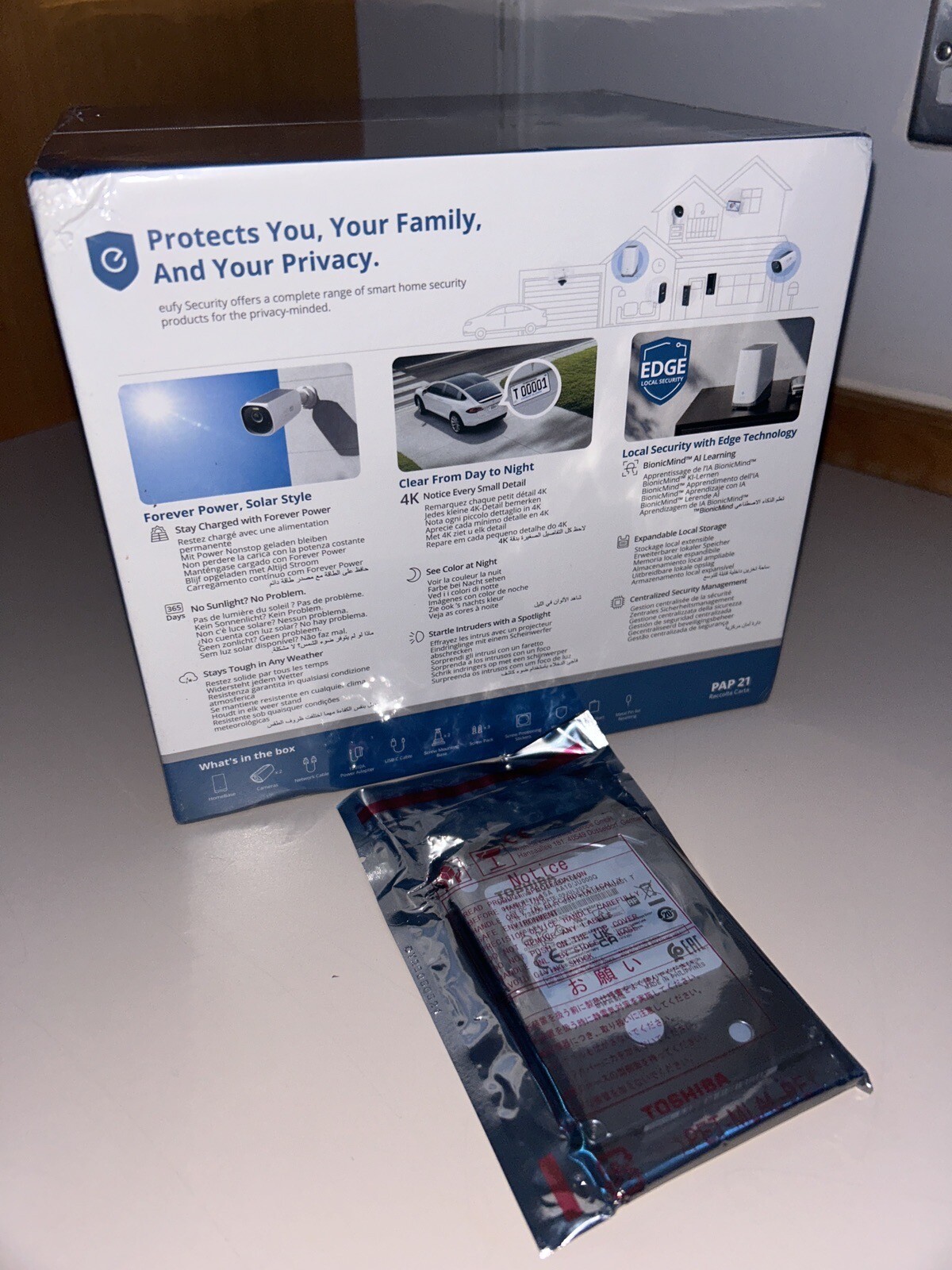 Eufy S330 eufyCam 3 Wireless Smart Security System + 1TB Hard Drive