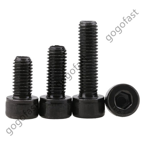 M3 M4 M5 Allen Hex Socket Cap Head Screws Bolts Black Carbon Steel - Picture 9 of 12