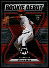 2022 Panini Mosaic Rookie Debut Josiah Gray Rookie Washington Nationals #RD-7