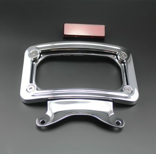 Soporte de marco de matrícula para Harley Street Glide Road King Road Glide cromado - Imagen 2 de 4
