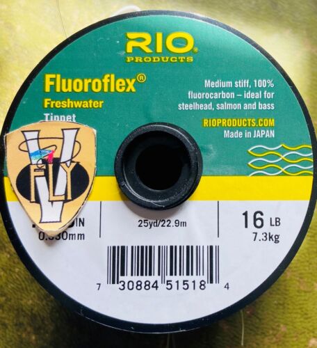 25 Yard Spools Rio Fluoroflex Freshwater Tippet Leader Material - Picture 1 of 2