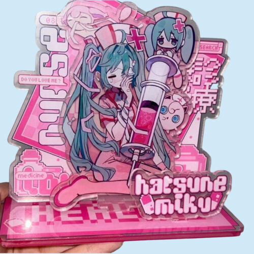 Hatsune Miku Anime Figure Acrylic Standing Sign Cartoon Cute Stand Model Desktop - Picture 9 of 12
