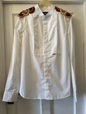 New DSQUARED2 White 100% Cotton & Bead/Sequin...