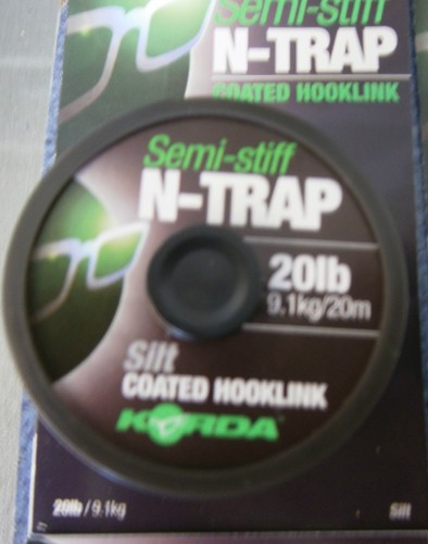 Korda N-Trap SEMI-STIFF Coated Braid Hooklink All Sizes & Colours - Picture 5 of 18