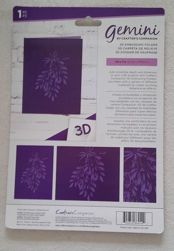 GEMINI 3 D EMBOSSING FOLDER UNDER THE MISTLETOE - Picture 2 of 2