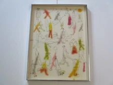 Robert Weil drawing pop op abstract expressionism modernism people urban city