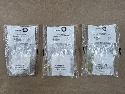 Lot 3 Lucent 107971574 MCS200BH-246 Data Jack Modules NOS 1998 Network