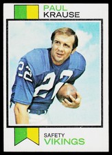 Paul Krause, 1973 Topps, #380, Minnesota Vikings,