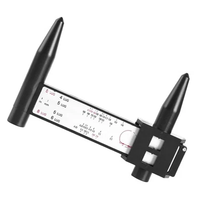 KITUREK PCD Gauge Ruler, Wheel/Rim Bolt Pattern Sliding Measuring Tool, Car Wheel Lug...