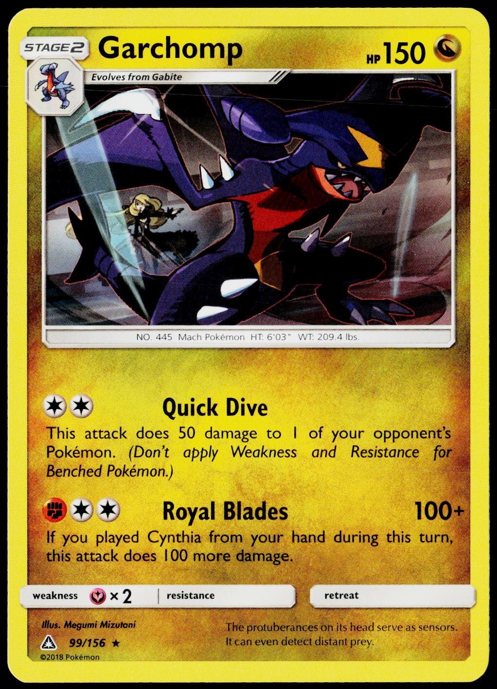 Garchomp 99/156 Rare Ultra Prism Pokemon Near Mint