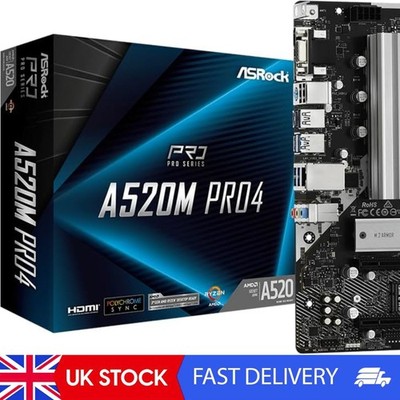 A520M Pro4, AMD A520 Mainboard - Sockel AM4, 90--A0UAYZ