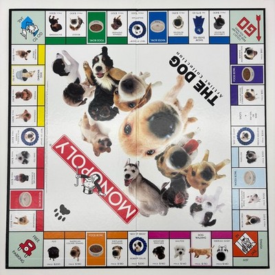 Monopoly The Dog Artlist Collection Board Game Only Replacement Pieces Parts