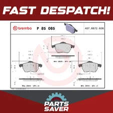 Brake Pads Set fits VW PASSAT 2.0 Front 00 to 05 Brembo 3BD698151 L4B0698151J