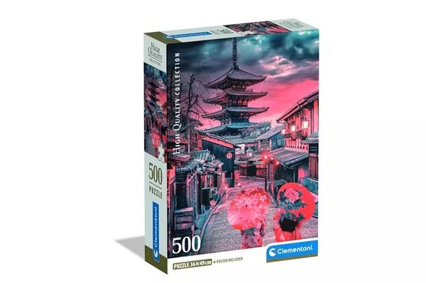 8005125355990 CLE Puzzle 500 Compact Evening In Kyoto 35599 Clementoni-image