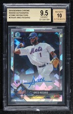 2018 Bowman Chrome Rookie Atomic Refractor 27/100 Amed Rosario BGS 9.5 Auto 1s4s