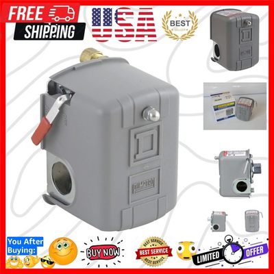 #ad Square D by Air Pump Pressure Switch NEMA 1 40 60 psi Pressure Setting 20 ... $61.59