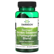 2 X Swanson, Xanthigen Brown Seaweed & Pomegranate Blend, 200 mg, 90 Liquid Vegg