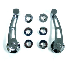 Hot Rod Chrome Billet Aluminum Long Window Crank Handle Kit Fits Chevyfordmop