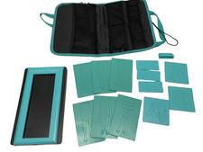 Kahootz FASHION PLATES Design Set 12 Plate Set Dress Designer 2014 As Is Case