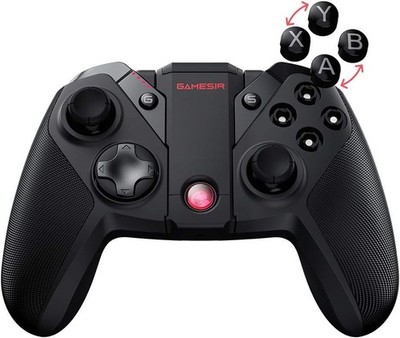 GameSir G4 Pro Bluetooth Wireless Game Controllermit magnetischem ABXY - Schwarz