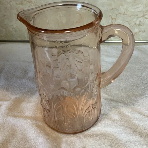 Vintage Pink Depression Glass 56 Oz. Pitcher