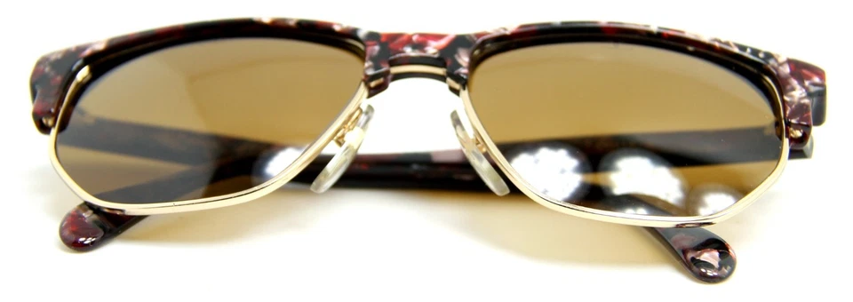 259 $ Редкий новый винтажный Vuarnet 438 красный солнцезащитные очки PX2000 коричневое стекло минеральные линзы - Изображение 4 из 4