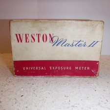 Weston Master II czarny uniwersalny miernik ekspozycji oryginalne pudełko wyprodukowane w Anglii