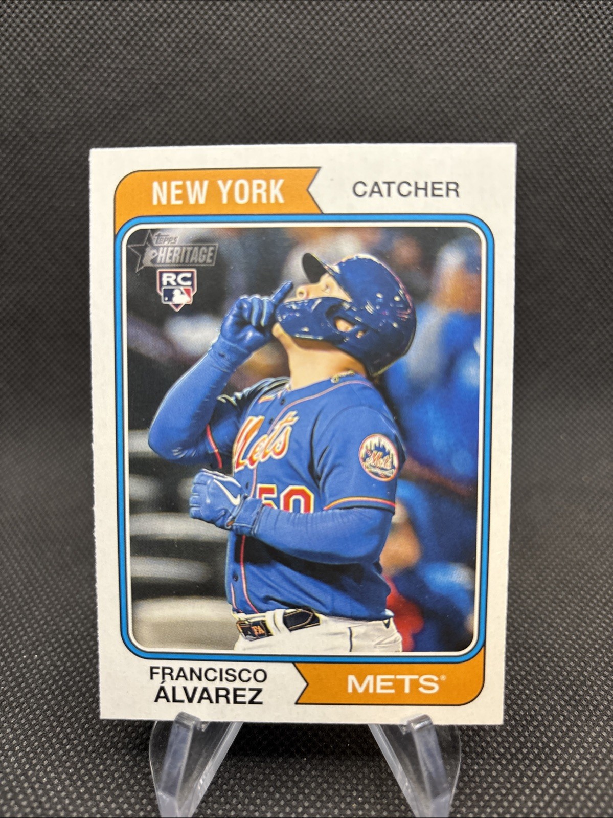 2023 Topps Heritage Francisco Alvarez - SP Image Variation Rookie RC #388 Mets