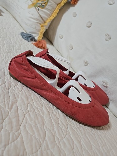 Ballerine Tory Burch Eddie taglia 7 ballerine rosa in pelle - Foto 3 di 11