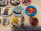 Pin Back Button Laurel Hardy Superman Underdog Dino Woody Speedy Betty Boop ET + — photo 4