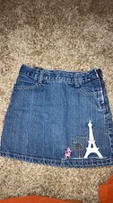 Gymboree Girls' Denim Skirt Adjustable Waist, Size 7