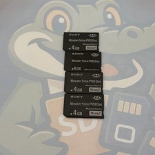 LOT of 4 SONY MemoryStickPRODuo - 4GB - MagicGate - Untested - GC442