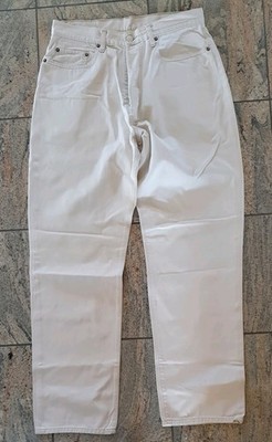 LEVI'S 597 leichte Jeans Hoher Bund Beige W32 L34 Levis Lewis