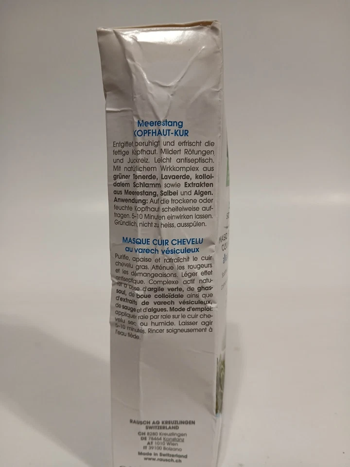 Xampu desengordurante Rausch algas 100ml xampu de limpeza de couro cabeludo oleoso - Imagem 4 de 4