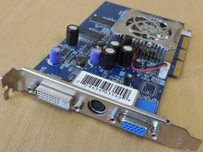 XFX PV-T36L-UAF6 nVidia GeForce FX 5700 LE 256MB VGA TV-Out DVI Retro AGP* g826