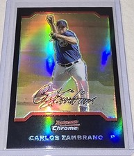 Topps 2004 Bowman Chrome Refractor Carlos Zambrano Cubs