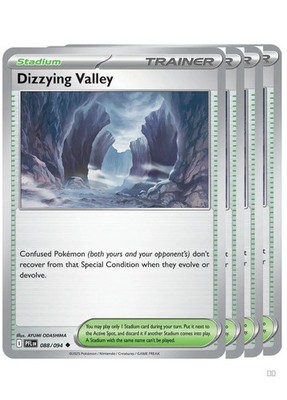 4x ME02: Phantasmal Flames Uncommon 088/094 Dizzying Valley