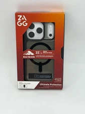 ZAGG Rainier Ultimate Protection Case w/ Kickstand iPhone 17 Pro 6.3"Smoke Black