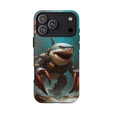 For iPhone / Galaxy / Pixel   Shark Crab Hybrid Monster Phone Case