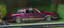 MAISTO LOWRIDERS 1:24 1986 MONTE CARLO SS METALLIC MAGENTA NOT IN PRODUCTION NEW