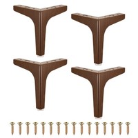 4 StüCk Metall MöBelfüßE 6 Zoll MöBelfüßE FüR Bett Tisch Schrank (Walnuss)