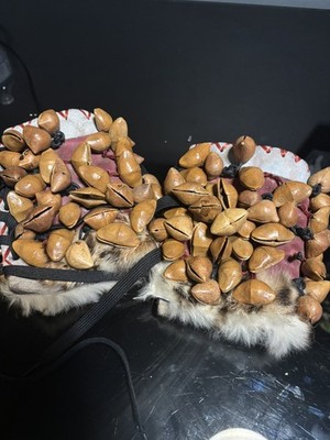 Aztec Danza Leg Rattles Ayoyotes Coyoleras, Chachayotes, Hueseras
