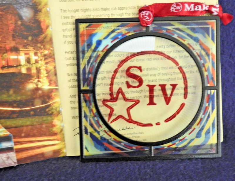 Maker's Mark Plastic Sun Catcher
