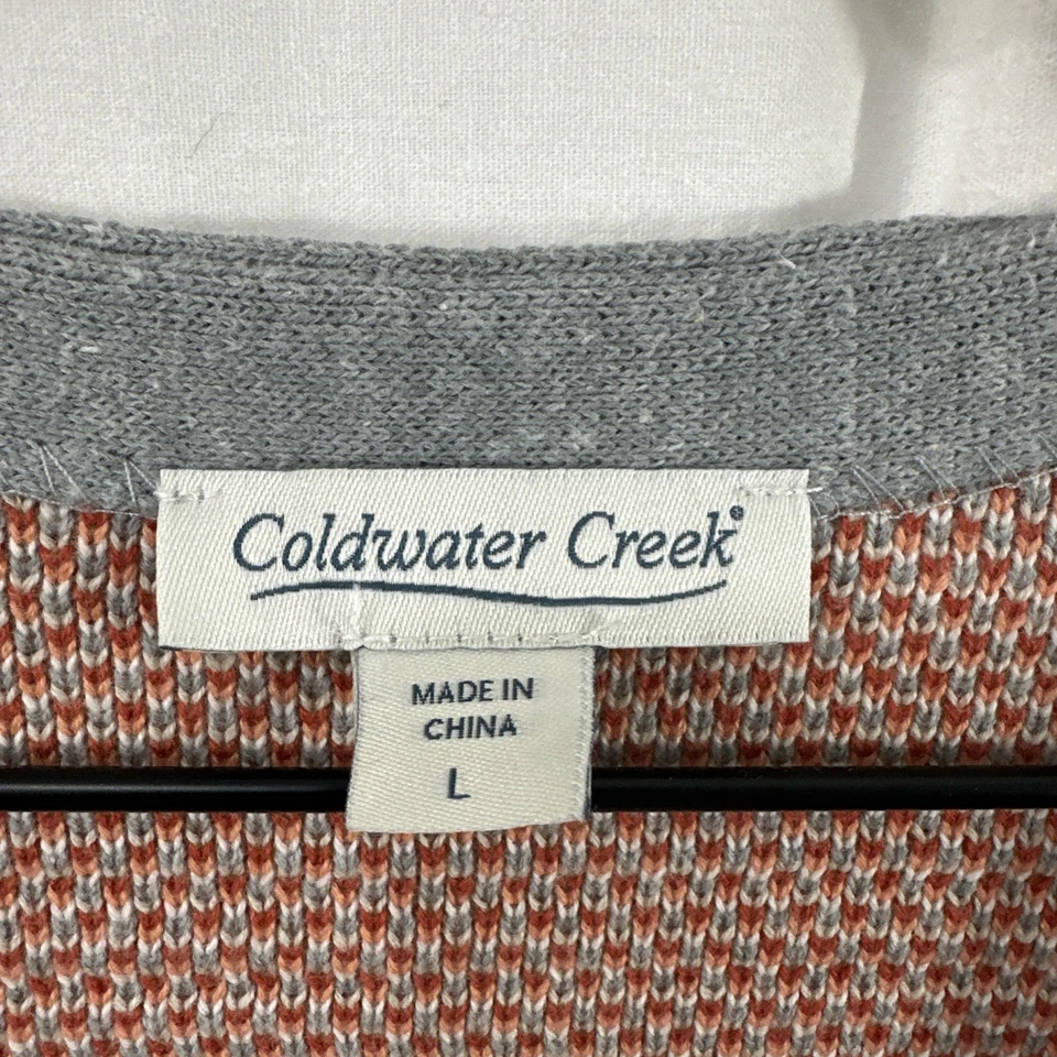 Cárdigan Suéter Coldwater Creek Mesa Mirage Burro Botón Mujer Talla L Western Foto 3 de 4