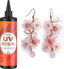 UV Resin 250g Upgraded Hard Type Crystal Clear Fast Curing No Yellowing Low Odor