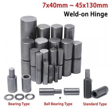 7x40mm ~ 45x130mm Iron Home Gate Door Window Part Male to Female Weld-on Hinge