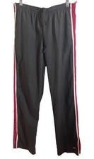 Nike Y2K Pants Womens Med 8/10 Gray Pink Athletic Wear Windbreaker Track Warm Up