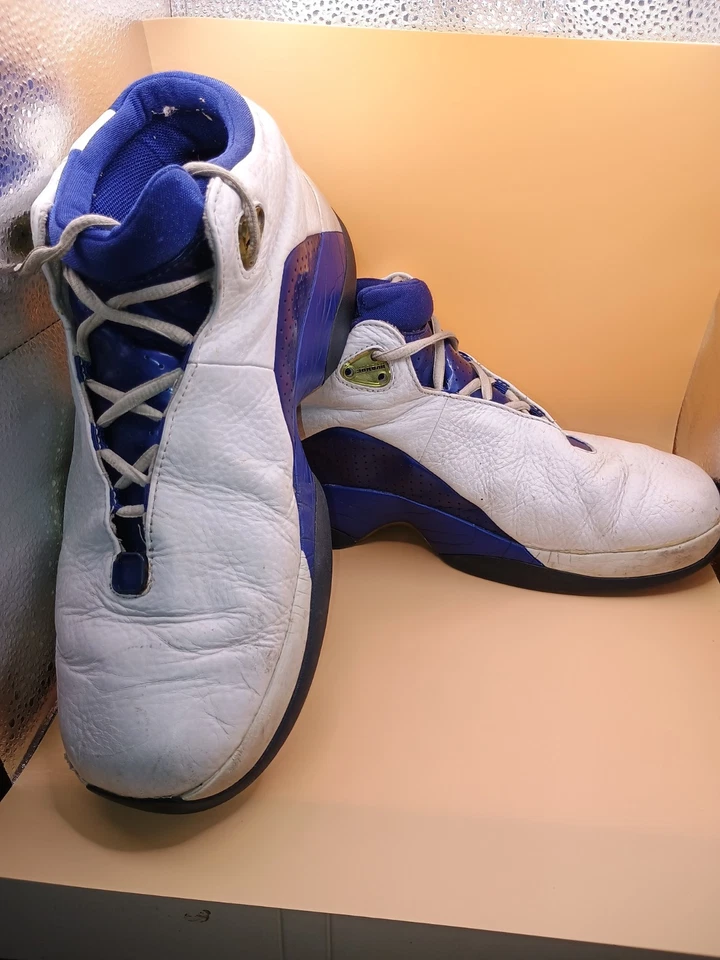 Nike Air Jordan Jumpman Team Flow 2003 blanco azul negro cromo talla: 10 hombres Foto 2 de 4